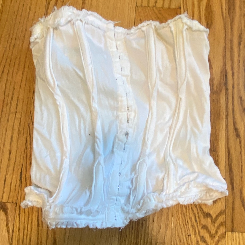 urban outfitters white xs corset used
